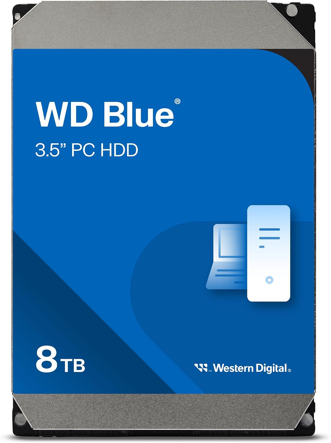WD Blue 8TB 3.5-inch SATA Hard Drive – 5640 RPM – WD80EAAZ