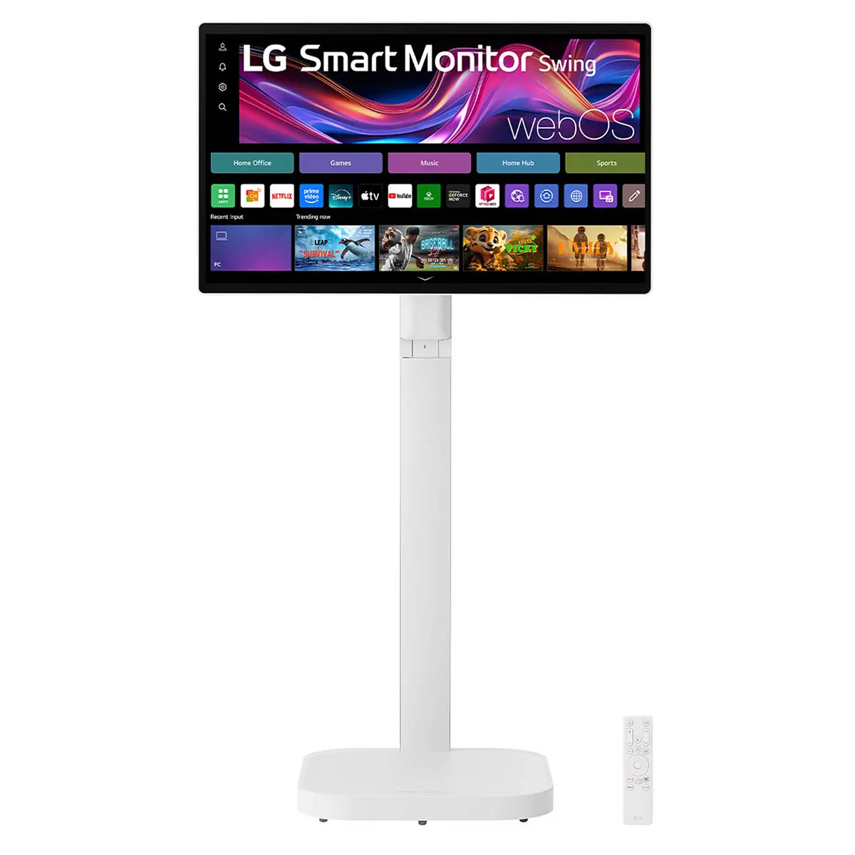 LG 32U889SA-W – LG 32U889SA-W, 31.5-inch 4K UHD IPS Smart Monitor Swing with Touchscreen, Rollin