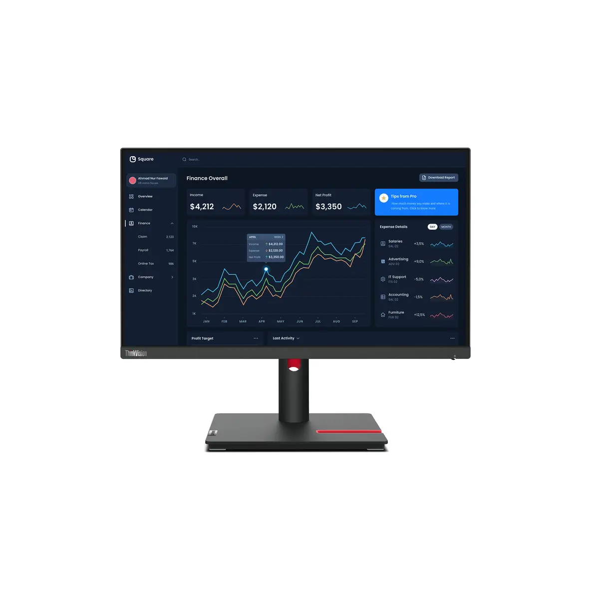 Lenovo T22I-30(D22215FT0)21.5-inch Monitor-Hdmi – 63B0MAT6UZ