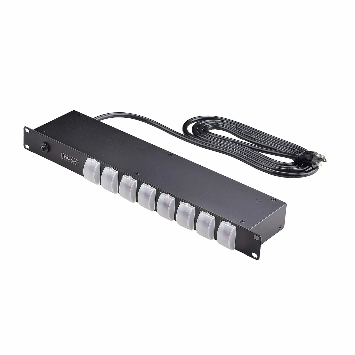 StarTech.com 8-Outlet Horizontal Rack Mount Pdu, 1U Power Strip, On/Off Switches, 15 – 8NS8-RACK-MOUNT-PDU