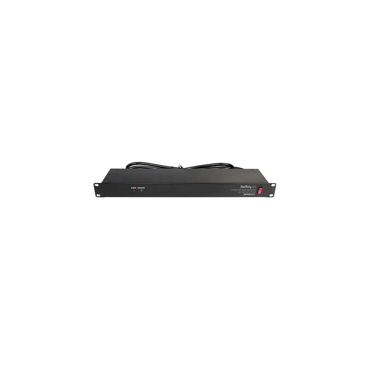 StarTech.com Rackmount Pdu With 8 Outlets With Surge Protection - 1U - Protect Your Equipment – RKPW081915