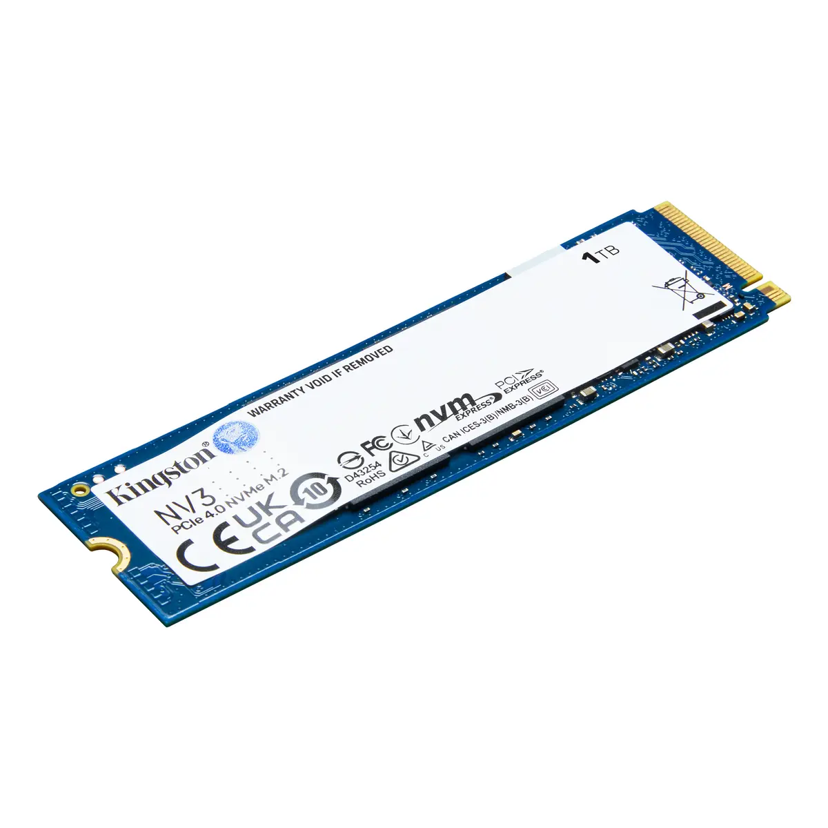 Kingston 1000G NV3 M.2 2280 PCIe 4.0 NVMe SSD – SNV3S/1000G